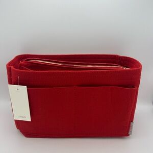 Red Felt Purse Organizer Insert